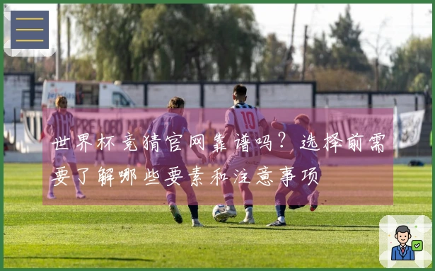 世界杯竞猜官网靠谱吗？选择前需要了解哪些要素和注意事项