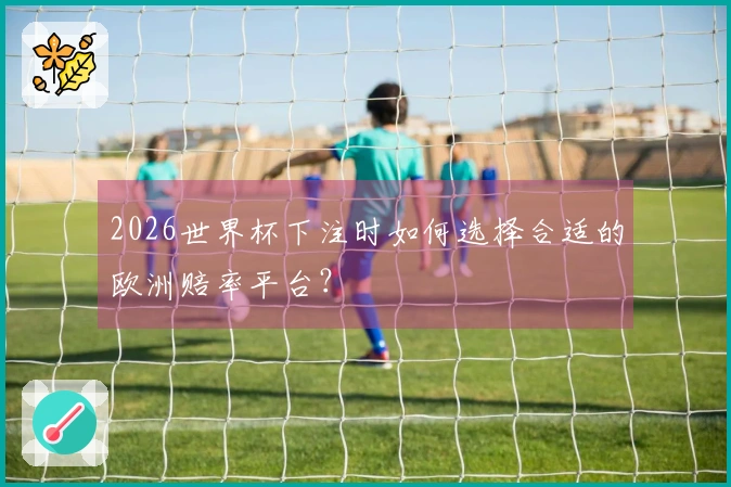 2026世界杯下注时如何选择合适的欧洲赔率平台？